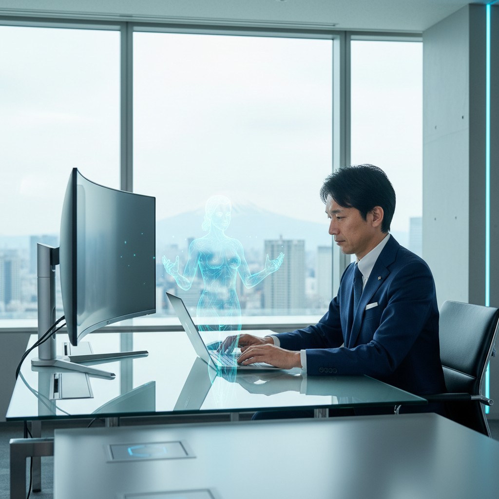 AIペルソナを活用するマーケティング担当者のイメージ