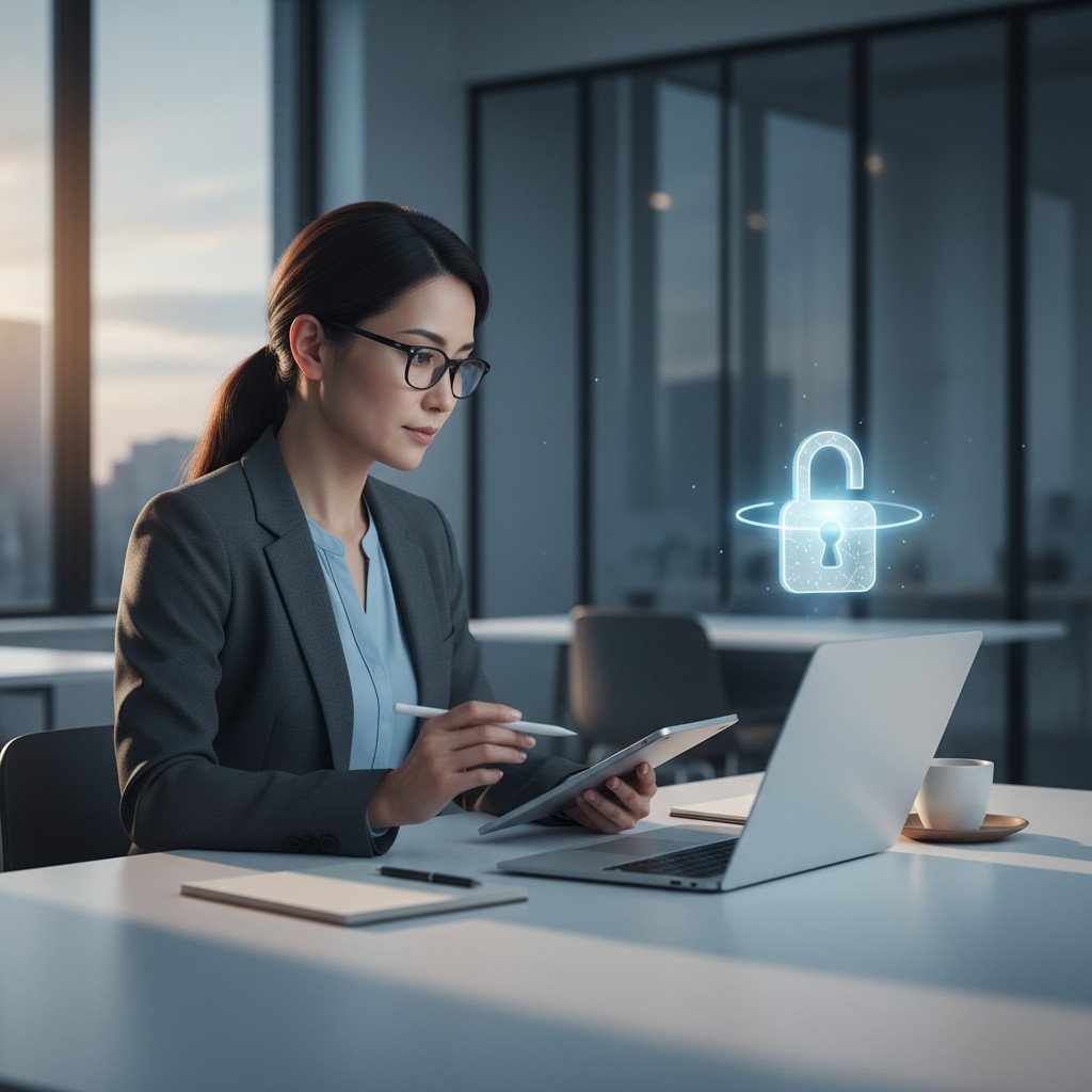 AIペルソナ運用時のデータ品質とプライバシー対策を確認する担当者