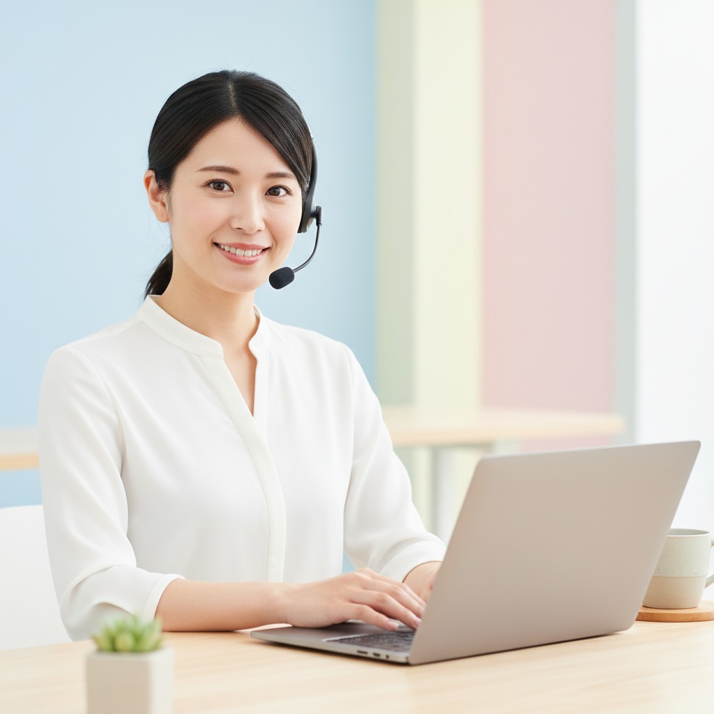 FAQに対応するカスタマーサポート担当者