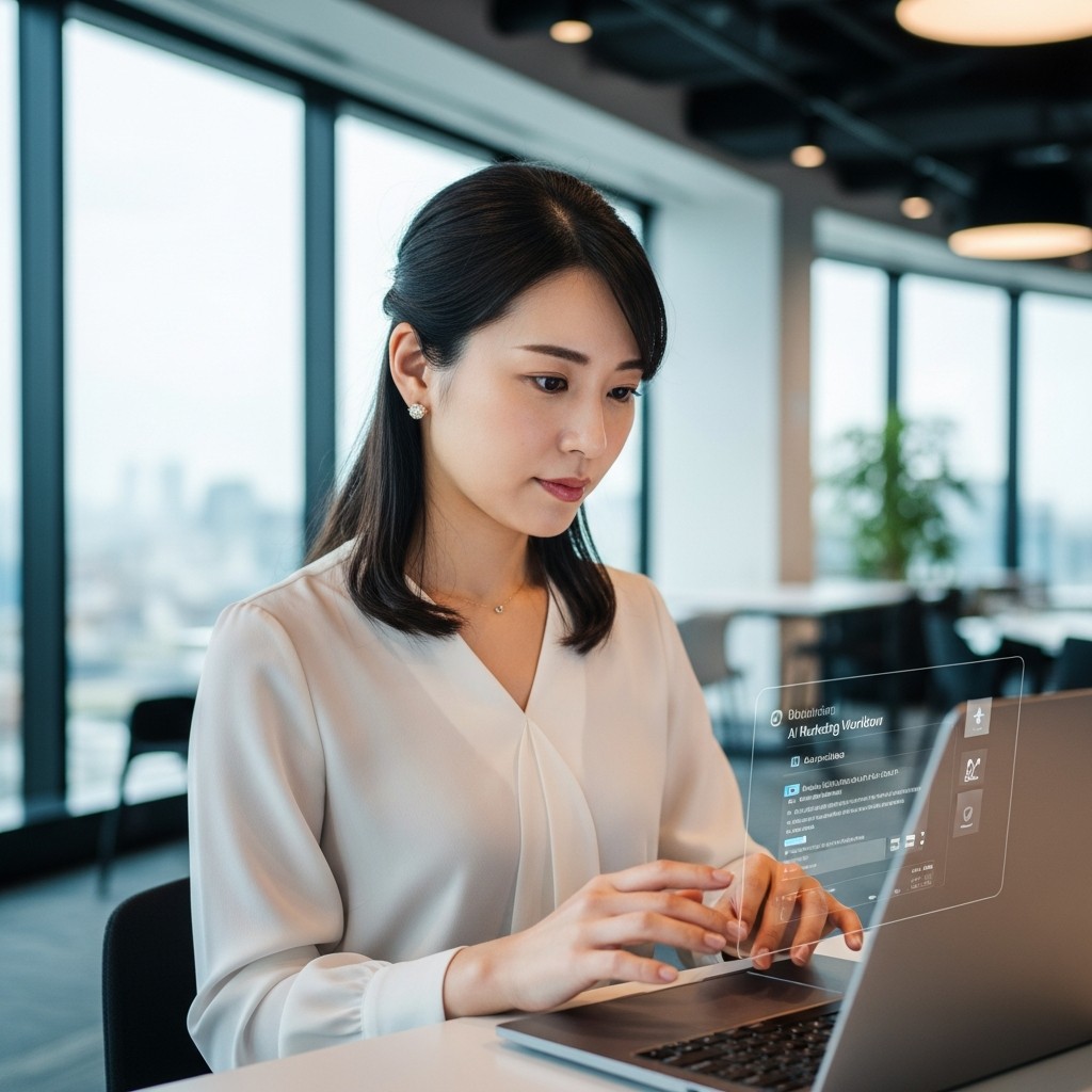 AIマーケティング自動化を設定するデジタルマーケター