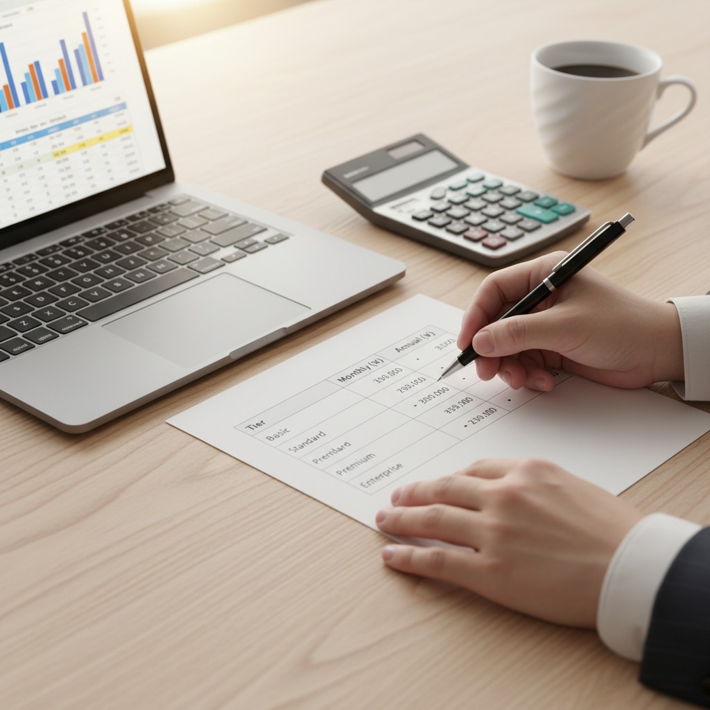 Instagram運用代行の料金プランを比較する経営者