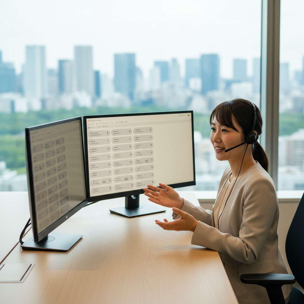 Instagram運用代行のよくある質問を整理する担当者