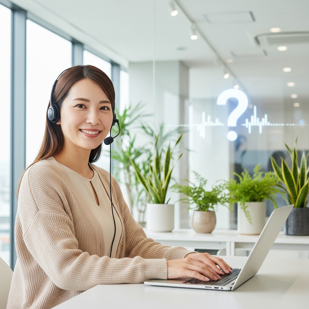 中小企業DXに関するよくある質問に答えるカスタマーサポート