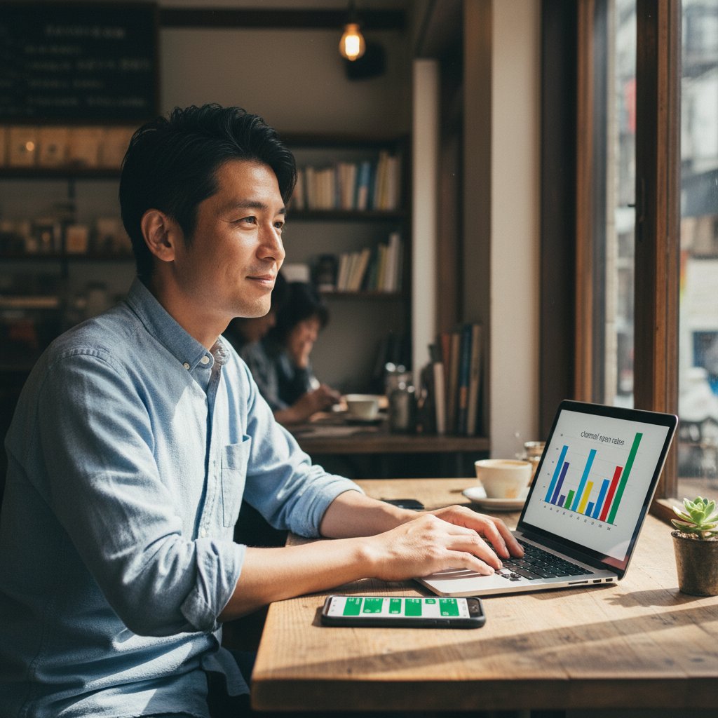 LINE開封率の高さを分析する中小企業経営者
