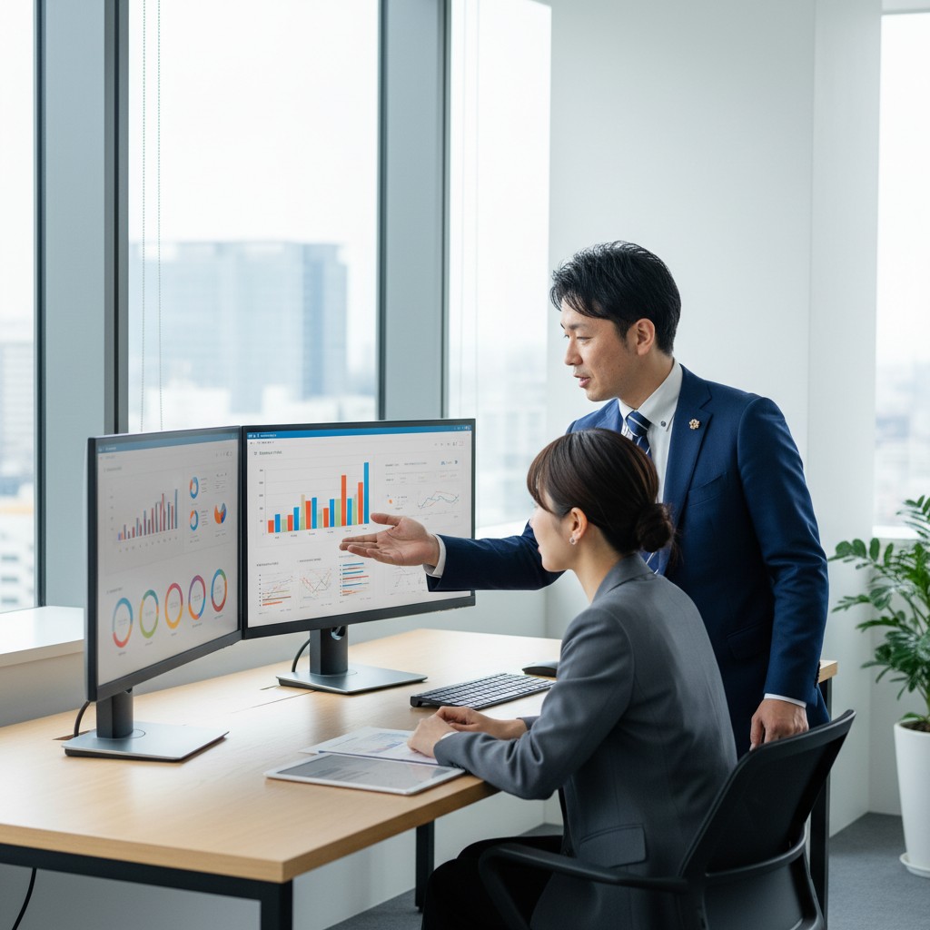 Google広告運用代行を依頼するメリットを解説するコンサルタント