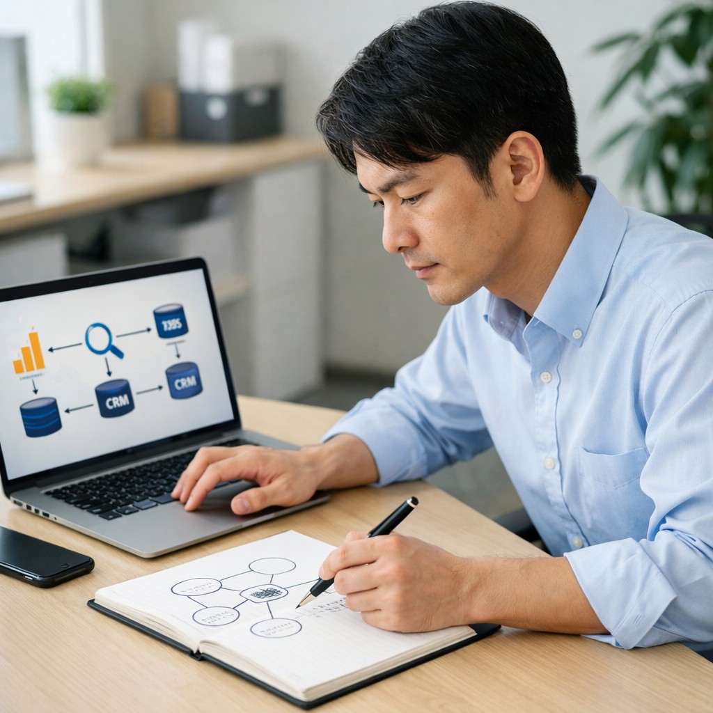GA4とSearch ConsoleとCRMのデータ連携設計を進める日本人アナリスト