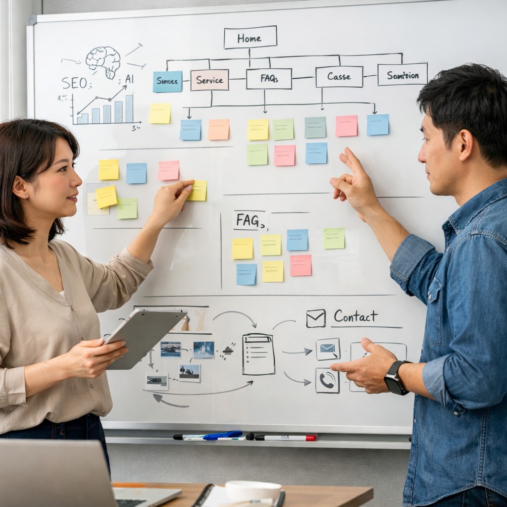 AI検索に引用されやすいサイト構造を設計する日本人UX担当者とSEO担当者