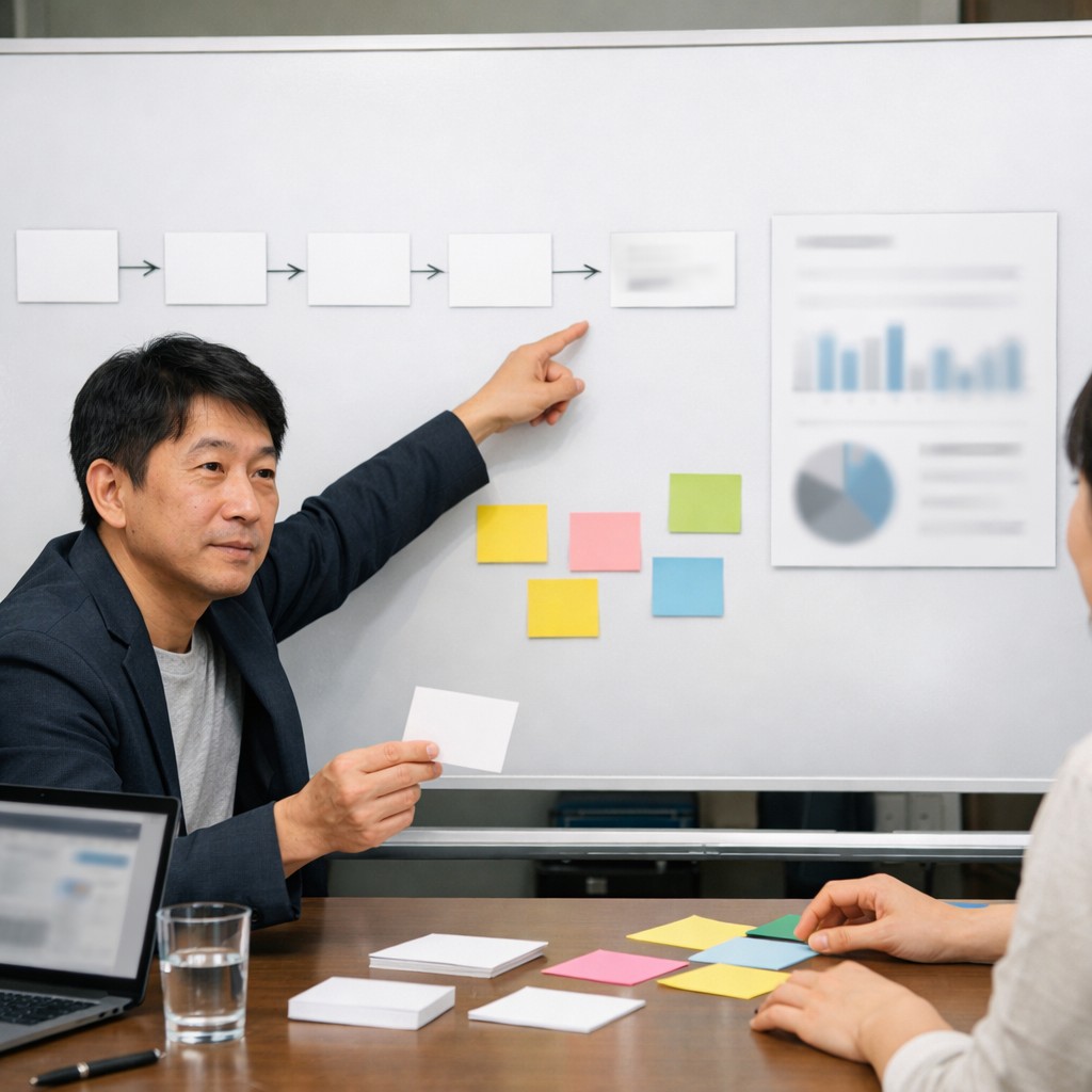 AI検索から問い合わせにつなげる運用チェックリストを確認する日本人経営者