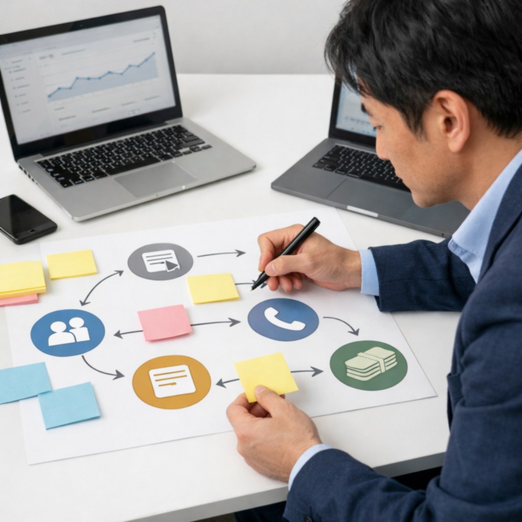 GA4と問い合わせフォームのCV計測を整理する日本人Web担当者