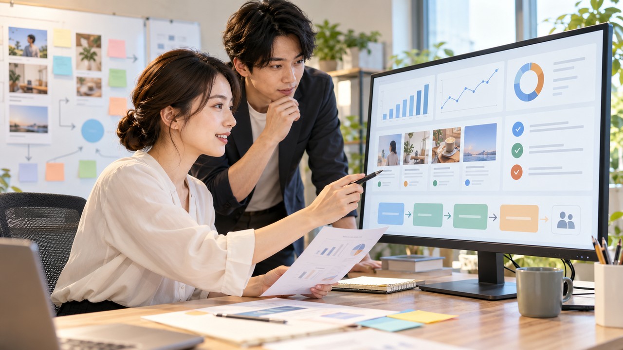SNS運用AIエージェントの成果指標を見ながら改善するチーム