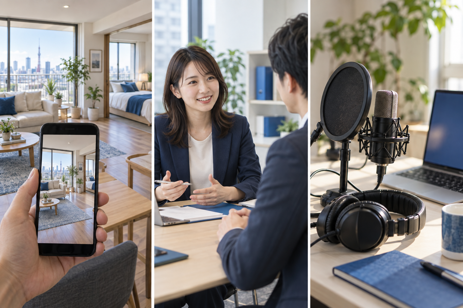 不動産や人材などの仕事のイメージ