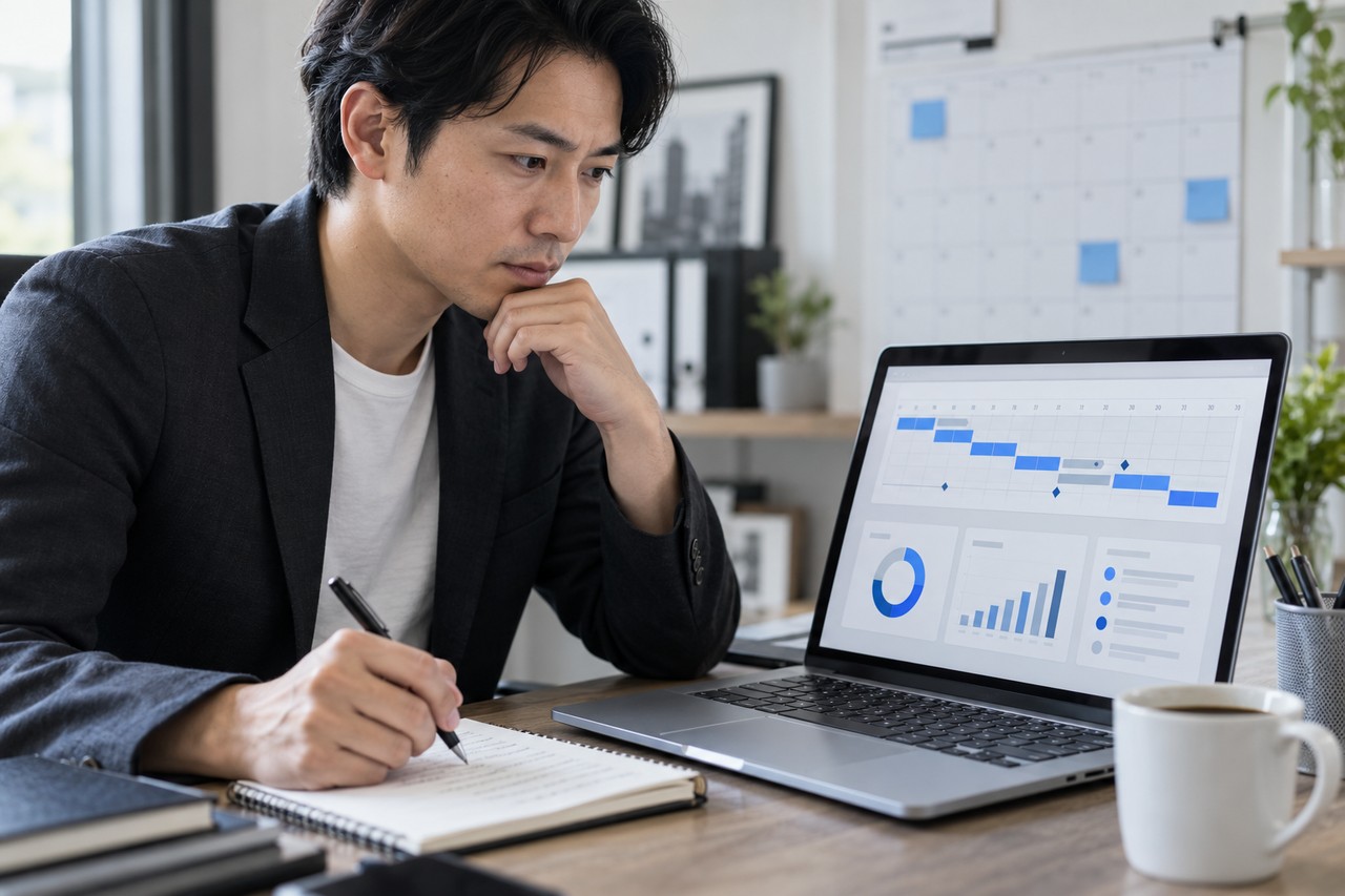 30日テストの進捗を確認しながらCRM連携を小さく試す担当者