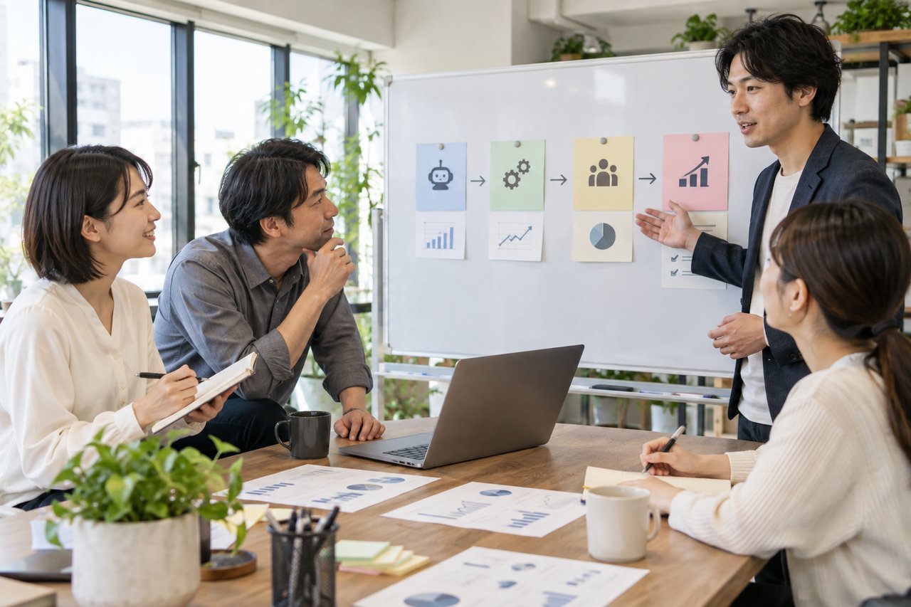 小さなAI運用から記録を残して改善範囲を広げる中小企業のチーム