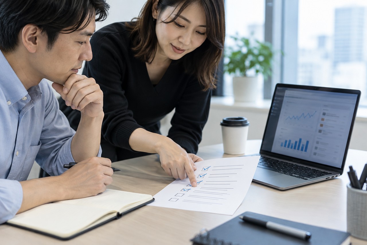 AIのキャンペーン提案を担当者が確認して承認している場面