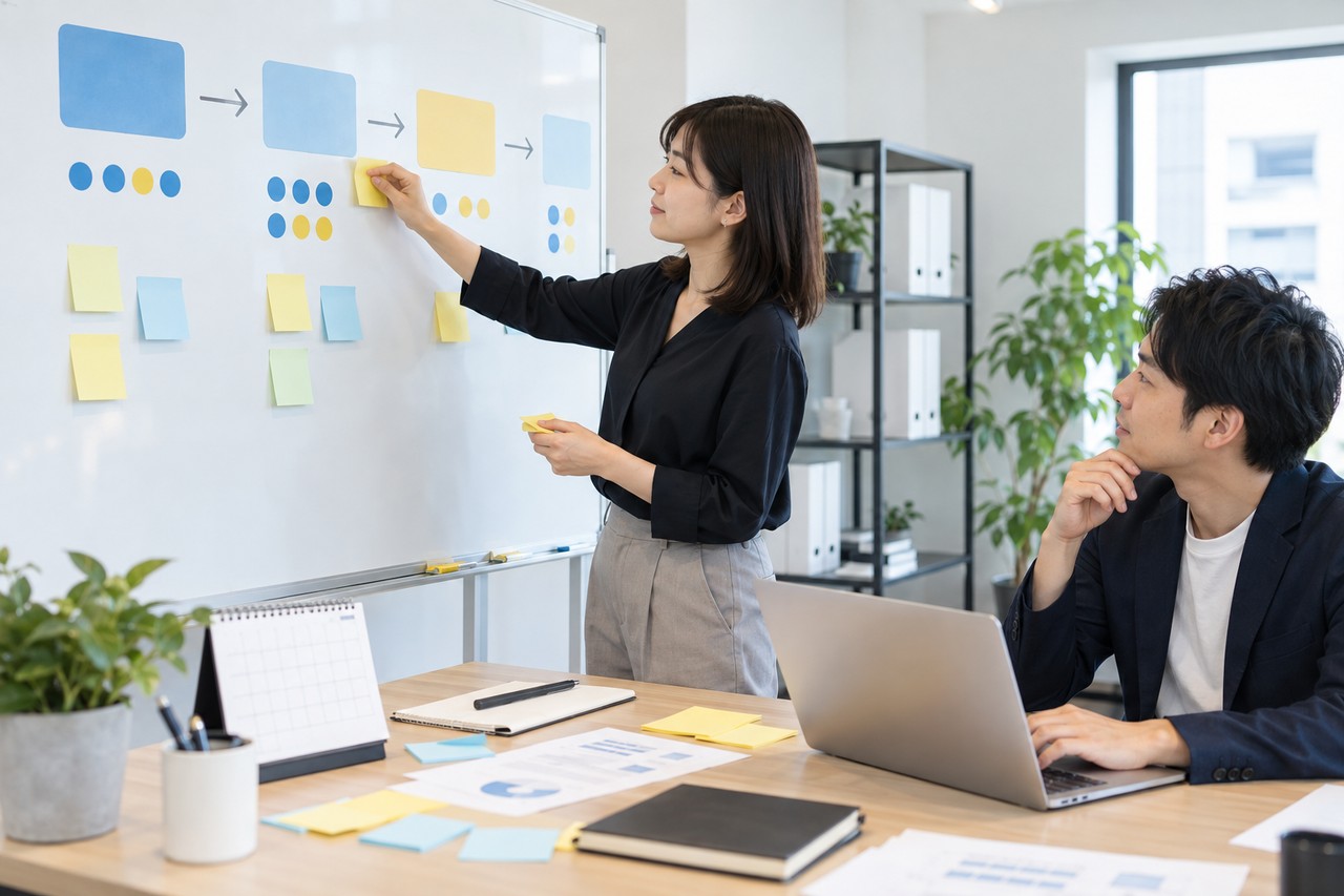 中小企業向けにAIローカライズ広告の段階導入計画を作るチーム