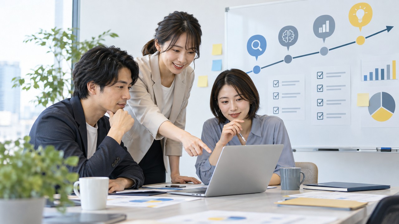 AI要約時代のSEO改善方針を確認し次の施策を決める会議